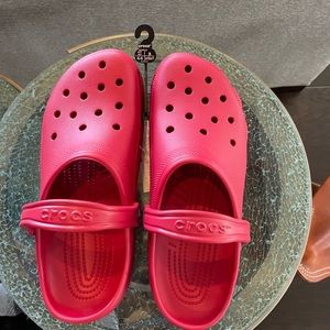 NWT Red Crocs